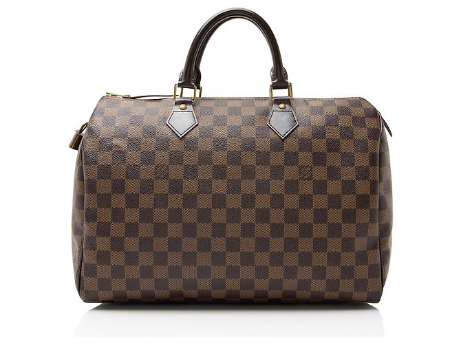 Louis Vuitton Damier Ebene Speedy 35 Tasche Braun - Ansicht 3