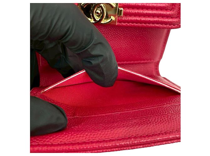 Chanel Boy Caviar Geldbörse Pink - Ansicht 10