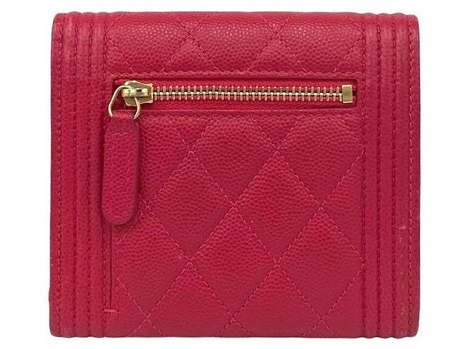 Chanel Boy Caviar Geldbörse Pink - Ansicht 3