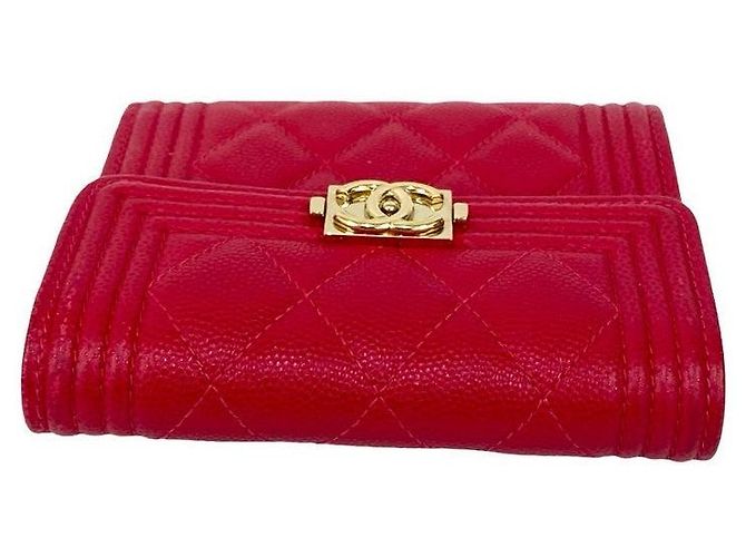 Chanel Boy Caviar Geldbörse Pink - Ansicht 4