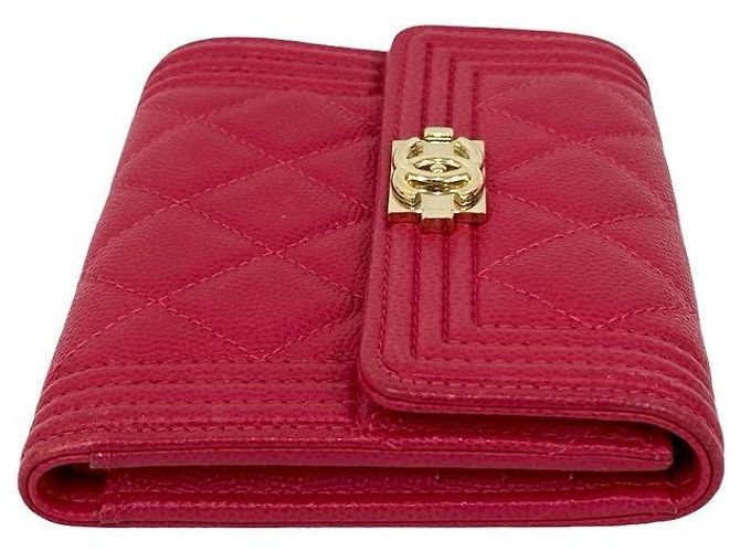 Chanel Boy Caviar Geldbörse Pink - Ansicht 6