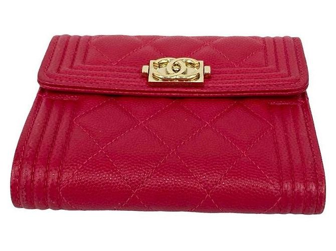 Chanel Boy Caviar Geldbörse Pink - Ansicht 7
