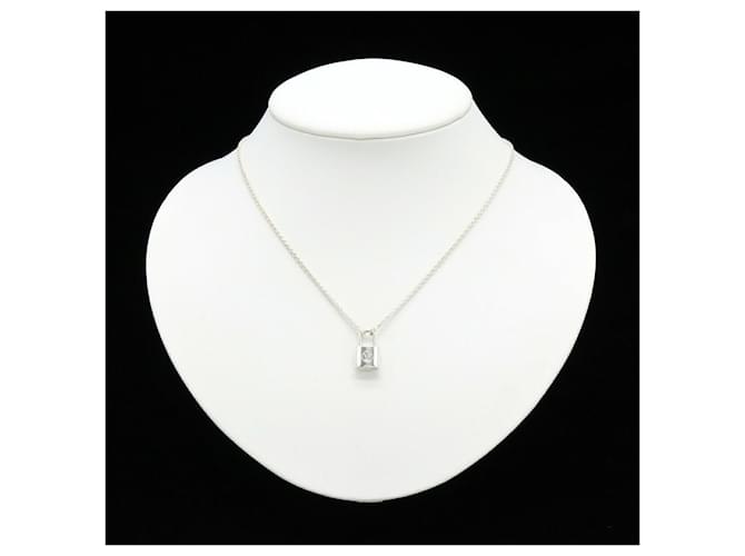 Collana Silver Lockit Louis Vuitton Argento Metallico - vista 6