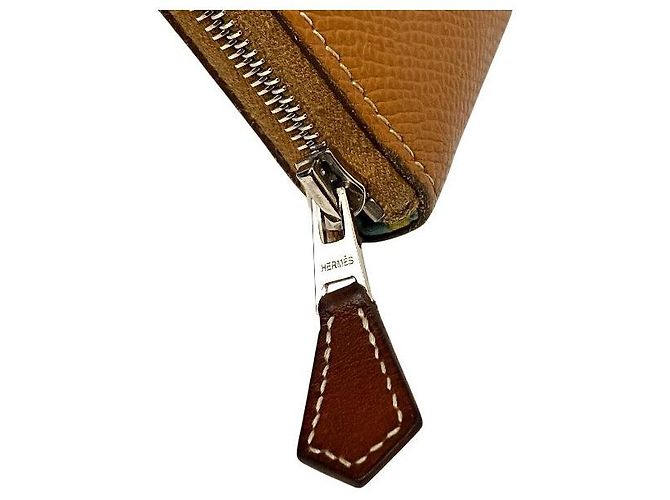 Hermès Hermes Azap Long Silk'in Epsom Long Wallet Brown - view 9