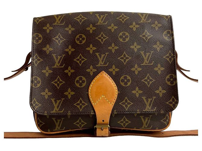Borsa a Spalla Cartouchiere Monogram Louis Vuitton Marrone - vista 2