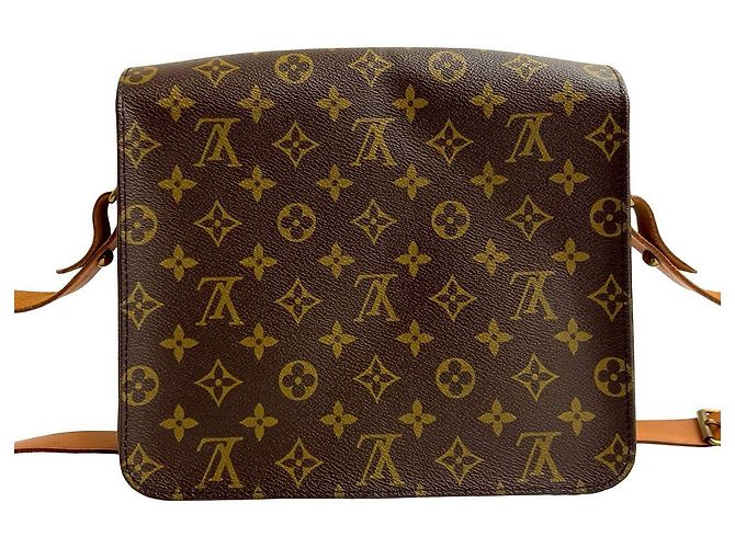 Borsa a Spalla Cartouchiere Monogram Louis Vuitton Marrone - vista 4