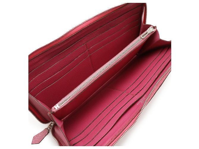 Hermès Portafoglio lungo Azap in coccodrillo Hermes Rosa - vista 5