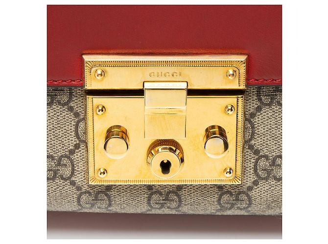Gucci GG Supreme Padlock Kleine Schultertasche - Ansicht 9
