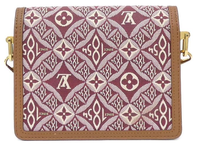 Borsa a Spalla Dauphine MINI Jacquard Louis Vuitton SINCE1854 Marrone - vista 2