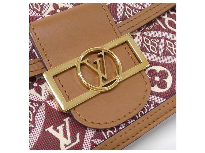 Borsa a Spalla Dauphine MINI Jacquard Louis Vuitton SINCE1854 Marrone - vista 4