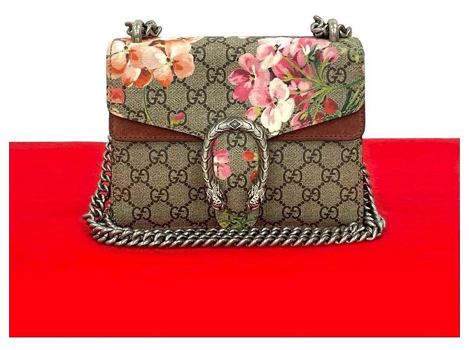 Borsa a Spalla 2 in 1 Gucci Dionysus GG Supreme Flora in Pelle - vista 2