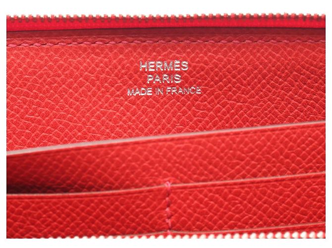 Portafoglio rotondo lungo Azap in pelle Hermès Rosso - vista 2