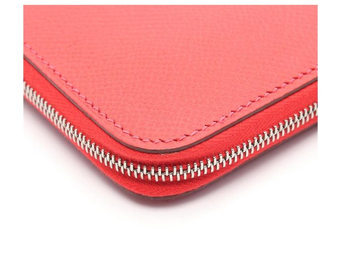 Portafoglio rotondo lungo Azap in pelle Hermès Rosso - vista 5