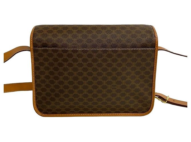 Céline Borsa a spalla in pelle CELINE Macadam Blazon Trionphe Marrone - vista 9