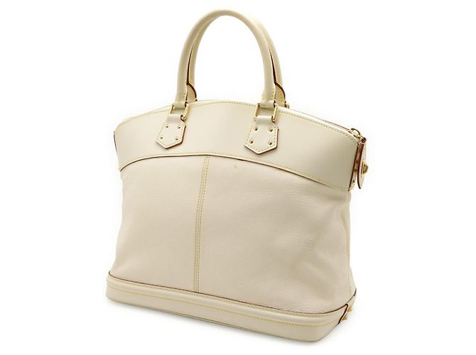 Borsa a mano Lockit MM in pelle Suhali Louis Vuitton Bianco - vista 2