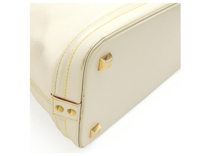 Borsa a mano Lockit MM in pelle Suhali Louis Vuitton Bianco - vista 3