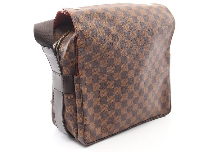 Bolsa de Ombro Naviglio em Couro PVC Louis Vuitton Marrom - vista 6