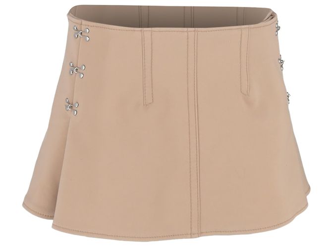 Autre Marque Falda Mini Accent Hooks Dion Lee en Algodón Beige - vista 3
