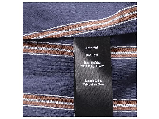 Gestreiftes langes Kleid von Jason Wu aus marineblauer Baumwolle - Ansicht 6