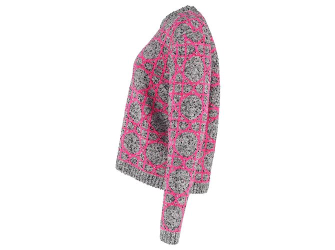 Dior 2024 Cannage Pattern Pullover in Grey Polyamide - view 2