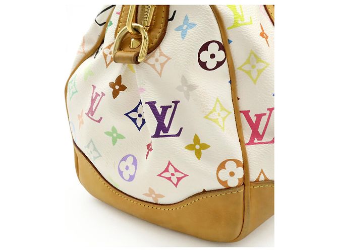 Borsa Boston Courtney MM Monogram Louis Vuitton Bianco - vista 9