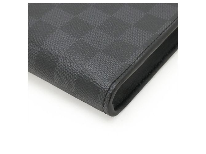 Clutch 24H Damier Graphite Louis Vuitton Nero - vue 3