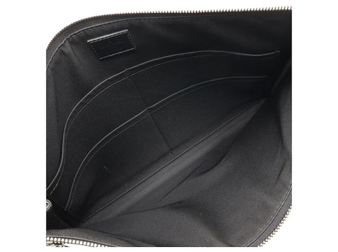 Clutch 24H Damier Graphite Louis Vuitton Nero - vue 5