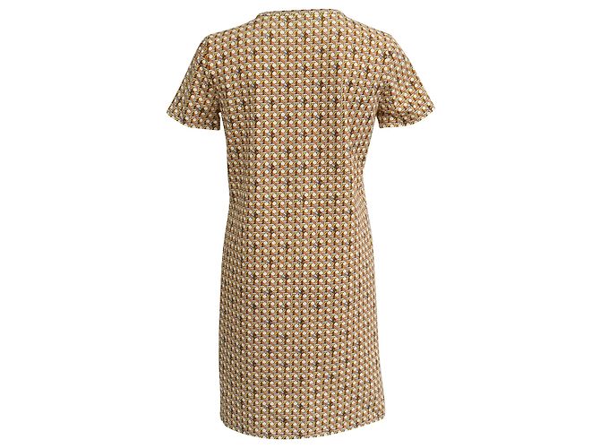 Tory Burch Mini T-Shirt Kleid aus mehrfarbigem Baumwollgewebe Mehrfarben - Ansicht 3