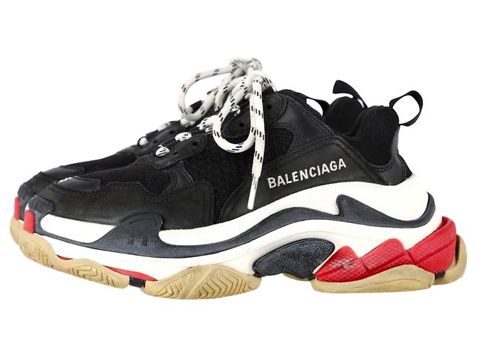 Balenciaga Triple S Sneakers aus schwarzem Polyester - Ansicht 2