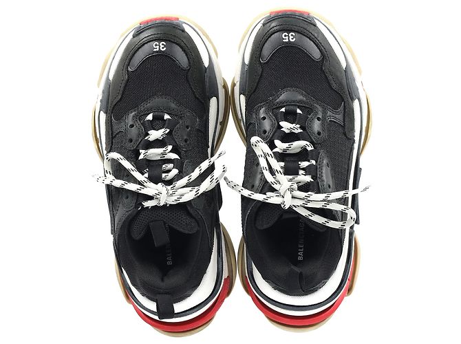 Balenciaga Triple S Sneakers aus schwarzem Polyester - Ansicht 5