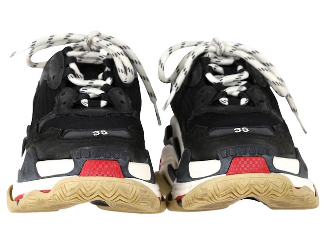 Balenciaga Triple S Sneakers aus schwarzem Polyester - Ansicht 7