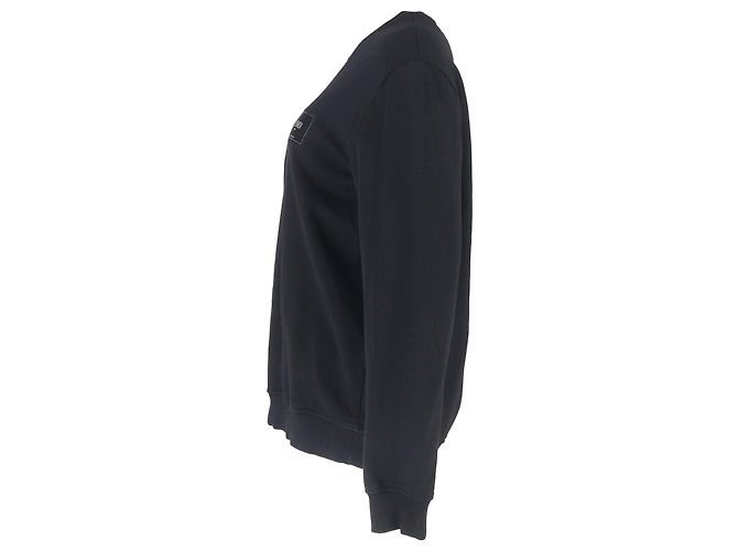 Fendi Rundhals-Sweatshirt aus schwarzer Baumwolle - Ansicht 2