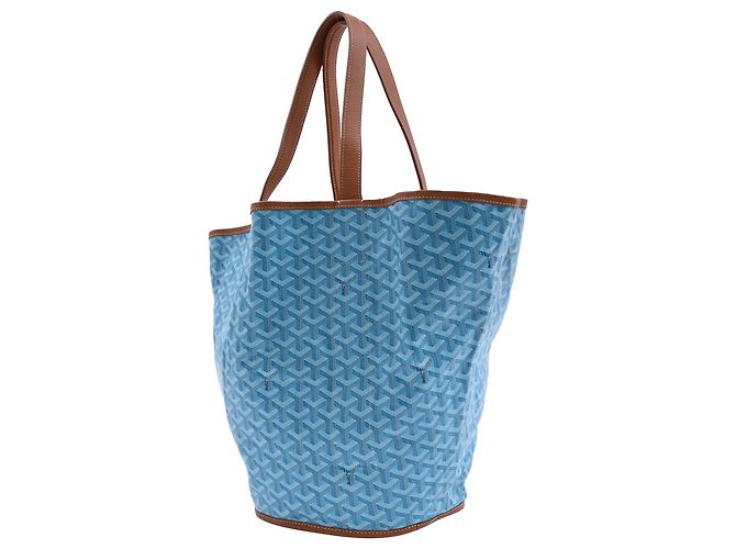 Goyard Belharra Wendetasche aus blauer beschichteter Leinwand - Ansicht 3