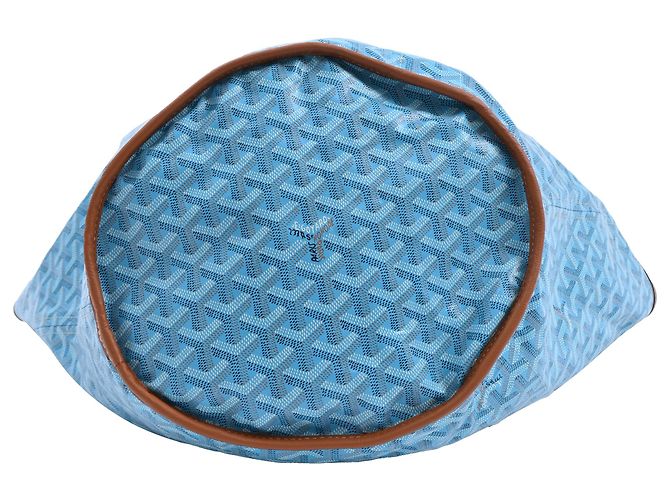 Goyard Belharra Wendetasche aus blauer beschichteter Leinwand - Ansicht 4
