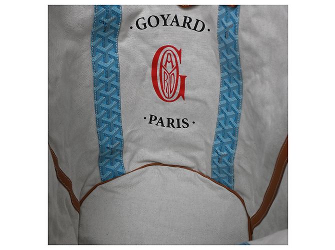Goyard Belharra Wendetasche aus blauer beschichteter Leinwand - Ansicht 5