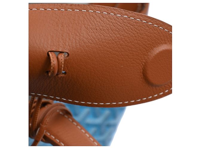 Goyard Belharra Wendetasche aus blauer beschichteter Leinwand - Ansicht 6