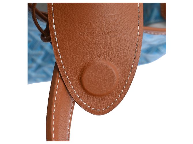 Goyard Belharra Wendetasche aus blauer beschichteter Leinwand - Ansicht 7