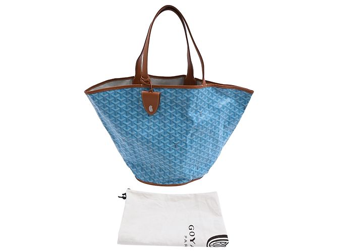 Goyard Belharra Wendetasche aus blauer beschichteter Leinwand - Ansicht 8