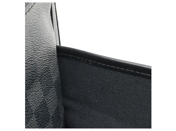 Borsa a Spalla Daniel MM Damier Graphite di Louis Vuitton Nero - vista 7