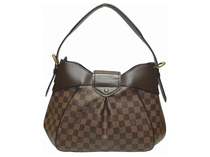 Borsa a Spalla Damier Sistina MM di Louis Vuitton Marrone - vista 2