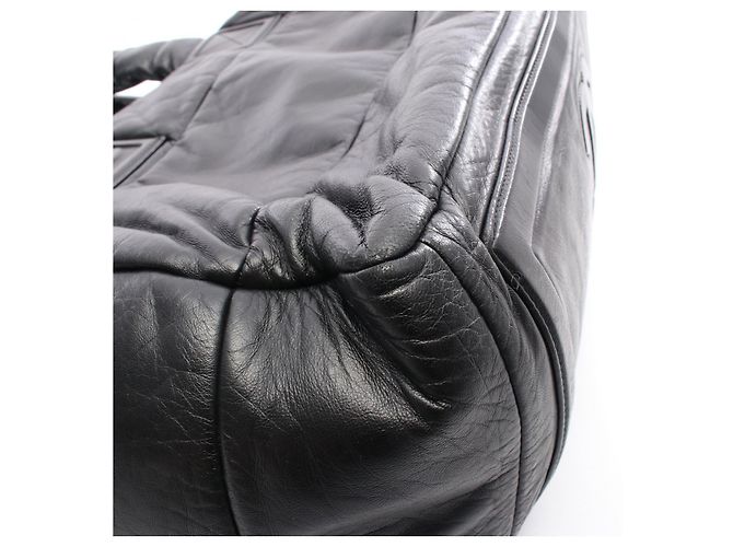 Borsa Boston Coco Cocoon in pelle Chanel Nero - vista 3