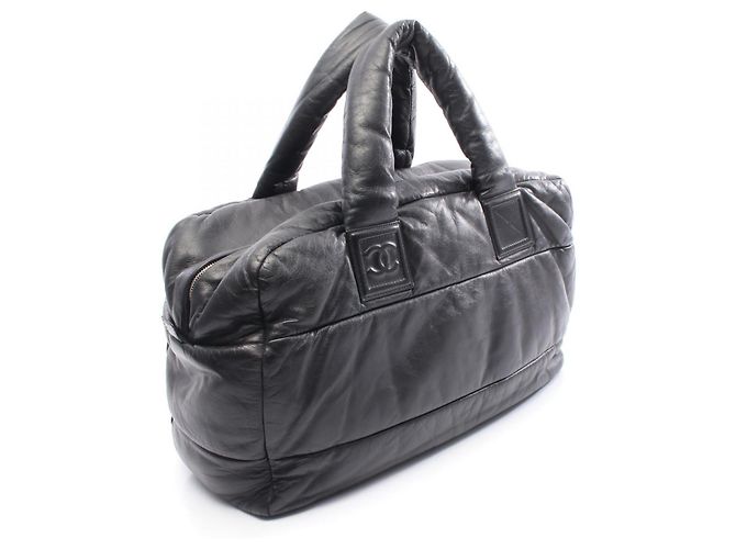 Borsa Boston Coco Cocoon in pelle Chanel Nero - vista 9
