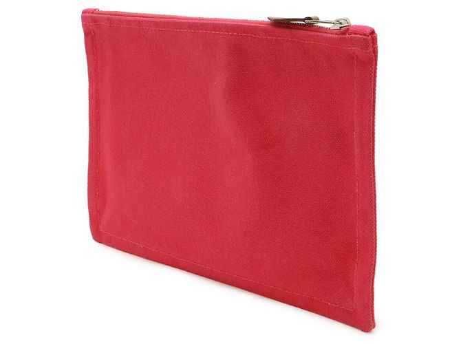 Pochette Piatta PM Yachting in Tela e Pelle Hermès Rosa - vista 2