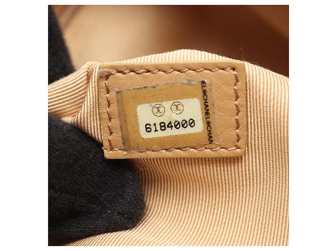 Executive Bolsa Executiva de Couro Chanel Marrom Bege - vista 5