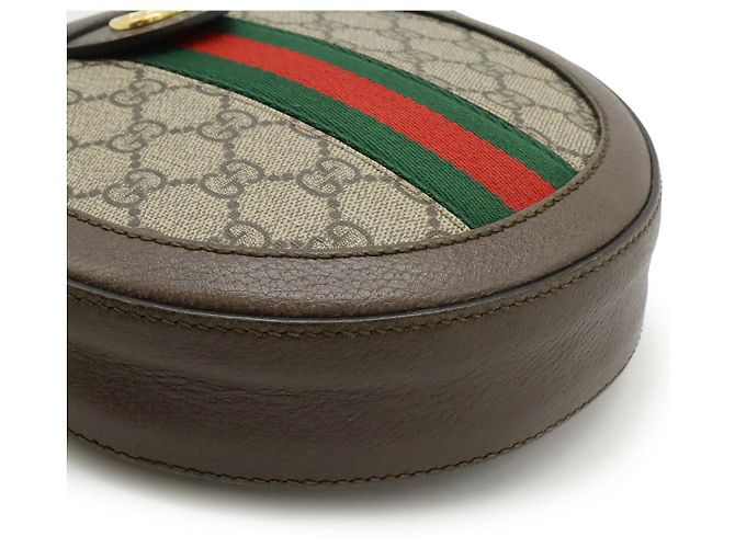 Borsa a Spalla Gucci Ophidia GG Supreme Marrone Beige - vista 3