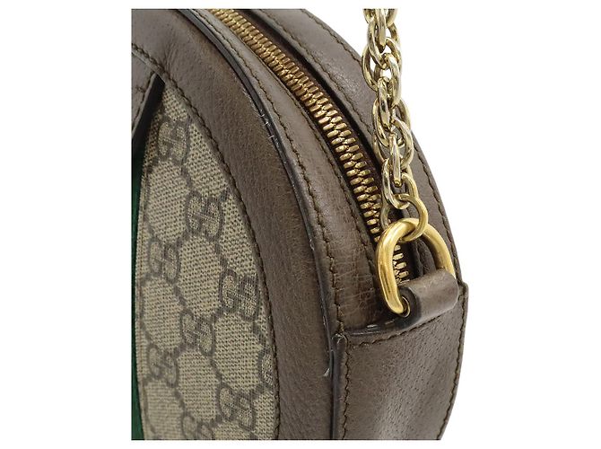 Borsa a Spalla Gucci Ophidia GG Supreme Marrone Beige - vista 9
