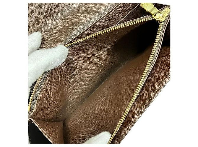Portafoglio Lungo Damier Sarah di Louis Vuitton Marrone - vista 7