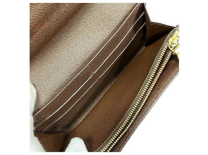Portafoglio Lungo Damier Sarah di Louis Vuitton Marrone - vista 8