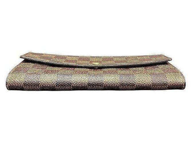 Portafoglio Lungo Damier Sarah di Louis Vuitton Marrone - vista 9