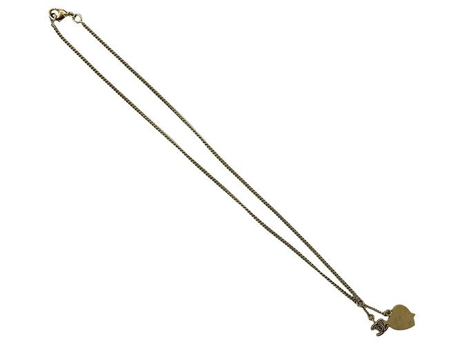 Collana con motivo a cuore Coco Mark di Chanel D'oro Metallico - vista 7